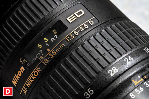 Detale testowanych obiektywów: A Canon EF 17-40 mm f/4L USM, B AF-S Nikkor 14-24 mm f/2,8G ED, C AF-S Zoom-Nikkor 17-35 mm f/2,8D IF-ED, D AF Zoom-Nikkor 18-35 mm f/3,4-4,5D IF-ED