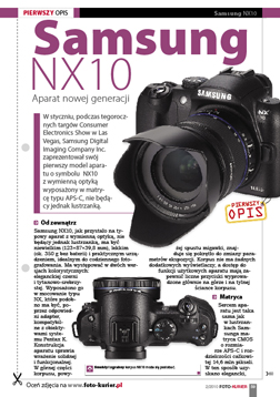 Samsung NX10 - aparat nowej generacji
