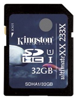 32 GB Kingston SDHC UHS-1 UltimateXX