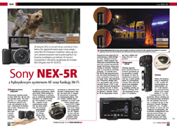 Sony NEX-5R  z hybrydowym systemem AF oraz funkcj Wi-Fi