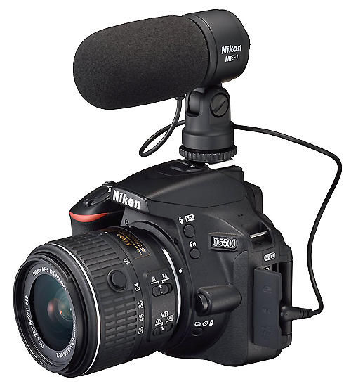 Nikon D5500 mikrofon z Foto-Kurier bok