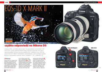 EOS-1D X Mark II - szybka odpowied na Nikona D5