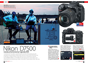 Nikon D7500 - rozwój uhonorowany nagrod EISA