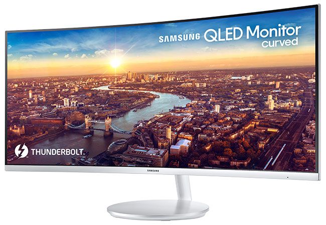Samsung: pierwszy zakrzywiony monitor QLED z portem Thunderbolt 3