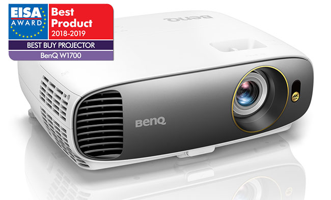 BenQ W1700 zdoby prestiowy europejski tytu: EISA – najlepszy zakup w kategorii projektor 2018-2019
