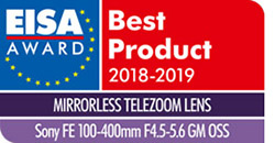 Sony FE 100-400 mm f/4,5-5,6 GM OSS EISA 2018-2019