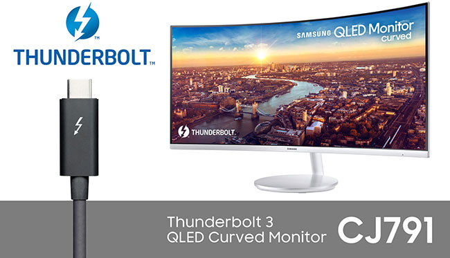 IFA 2018: pierwszy na wiecie zakrzywiony monitor Samsung QLED z technologi Thunderbolt 3 
