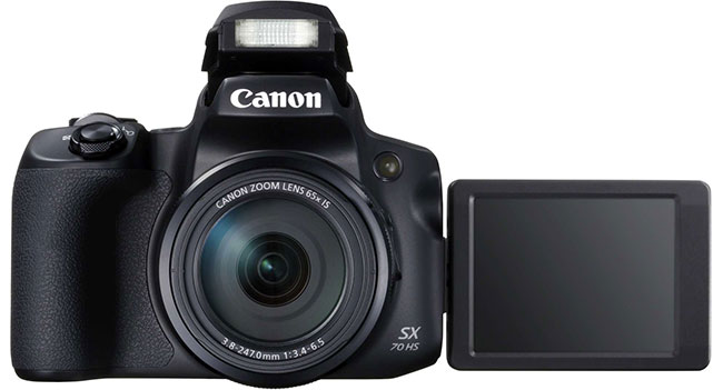  Canon PowerShot SX70 HS  z 65-krotnym zoomem i wideo 4K UHD