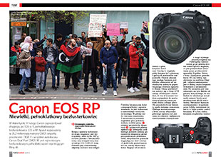 Canon EOS RP - niewielki, penoklatkowy bezlusterkowiec