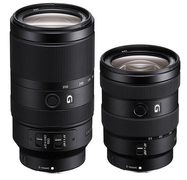 Nowe obiektywy z rodziny G: Sony E 16–55 mm f/2,8 G i Sony E 70–350 mm f/4,5–6,3 G OSS