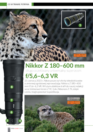 Nikkor Z 180–600 mm  f/5,6–6,3 VR 