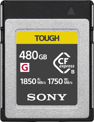 Sony CFexpress typu B: CEB G480T/CEB-G240T - szybkie karty