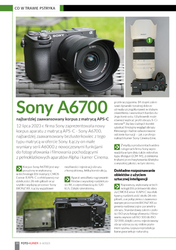 Sony A6700 - najbardziej zaawansowany korpus Sony zmatryc APS-C