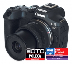 Canon EOS R7 - najlepszy - wedug  EISA - aparat zmatryc APS-C 2022–2023