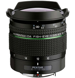HD PENTAX-DA FISH-EYE 10-17 mm f/3,5-4,5ED „Rybie oko” znajnowsz powok HD dla aparatw zbagnetem K