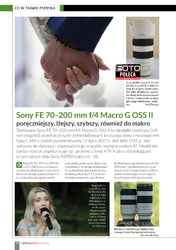 TEST Sony FE 70–200 mm f/4 Macro G OSS II  - porczniejszy, lejszy, szybszy, rwnie dozdj makro iambitnych