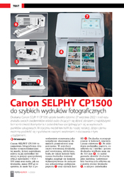 Canon SELPHY CP1500 test - Foto-Kurier 1-2/23 - budetowe rozwizanie dla kadego