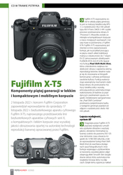 Fujifilm X-T5 - pita generacja X-T wlekkim, kompaktowym imobilnym korpusie