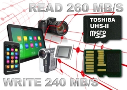 Najszybsze karty Toshiby UHS-II 32Gb i64Gb