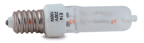 Lamp pilotujc jest halogen 100W, na gwint typu E14.
