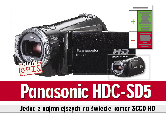 Panasonic HDC-SD5 - jedna z najmniejszych na wiecie kamer 3CCD HD