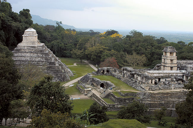 Palenque - stolica Majów ze synn wityni Inskrypcji - caa strefa archeologiczna znajduje si w dungli. Nikon D100, obiektyw Nikon ED Nikkor AF-S 28-70 mm 1:2,8D (ISO 400; t=1/45 s; f=5,6; ogniskowa 35 mm).