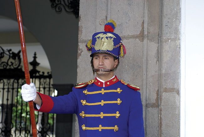 Quito – stra przed Palacio Presidencial.