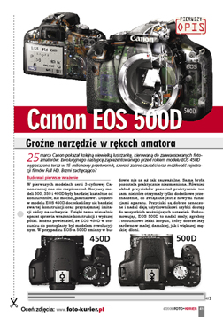 Canon EOS 500D – grone narzdzie w rkach fotoamatora