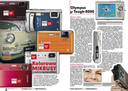 Kolorowe Mikrusy o duych moliwociach Olympus µ Tough 8000, Panasonic Lumix FT-1, Sony DSC-T900, Nikon Coolpix S60, Samsung NV9