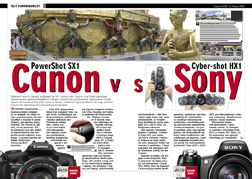 Canon vs Sony; PowerShot SX1 i Cyber-shot HX1