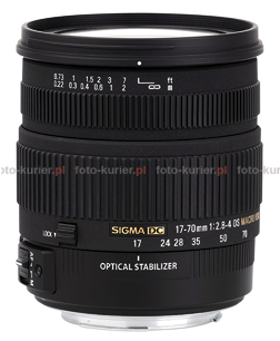 Sigma 17-70 mm f/2,8-4 DC Macro OS HSM 