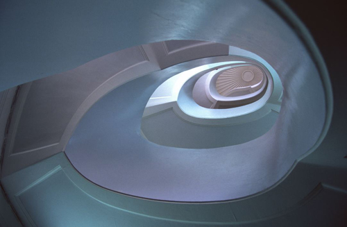 Paac Staszica w Warszawie. Klient: Polska Agencja Fotografów „Forum”. Pentax LX, Pentax SMC P-A 16 mm f/2,8 Fisheye, skan z materiau odwracalnego.