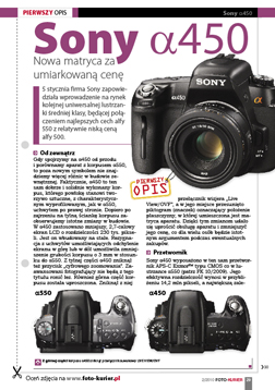 Sony a450 - nowa matryca za umiarkowan cen