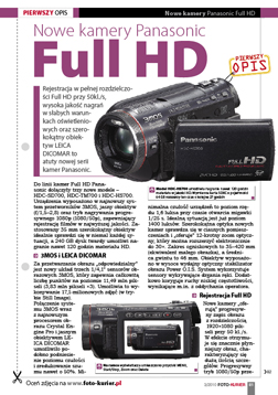 Nowe kamery Panasonic Full HD