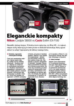Nikon Coolpix S8000 vs Casio Exilim EX-F100