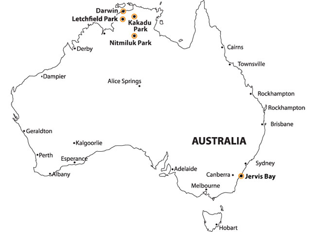 Darwin, Parki Narodowe Nitmiluk, Kakadu i Letchfield