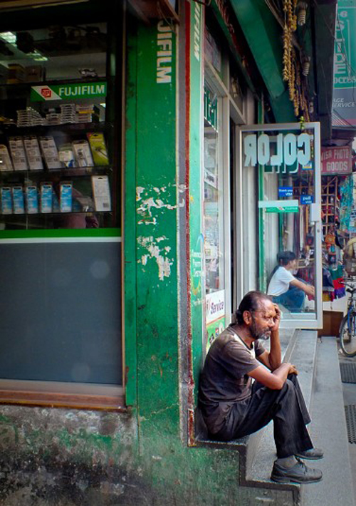 Sklep ze sprztem Fujifilm w Kathmandu.