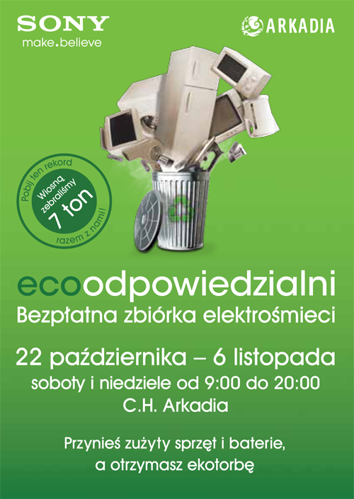 bezp�atna zbi&oacute;rka elektro�mieci i&nbsp;baterii