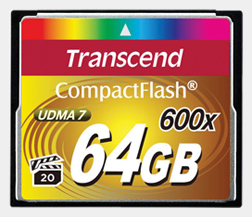 CompactFlash Transcend dla profesjonalistów