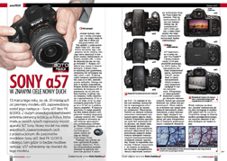 SONY a57 - w znanym ciele nowy duch