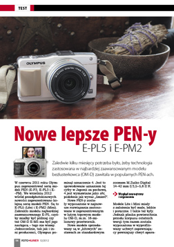 Nowe lepsze PEN-y - E-PL5 i E-PM2