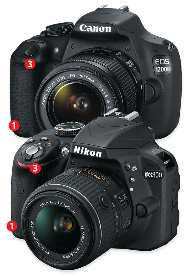 Canon 1200D Nikon D3300