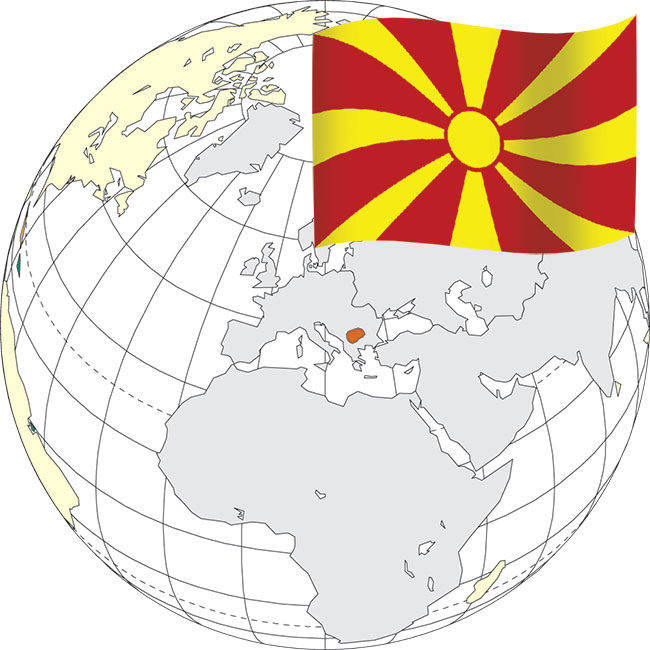 Jzyk urzdowy – macedoski Stolica – Skopje Powierzchnia cakowita – 25 713 km² Liczba ludnoci – 2 mln Waluta – denar macedoski = 100 deni