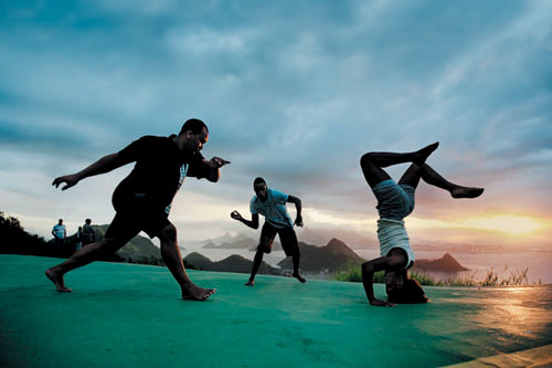 Trening capoeiry w Rio de Janeiro