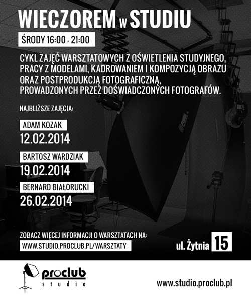 Studio Proclub zaprasza na warsztaty