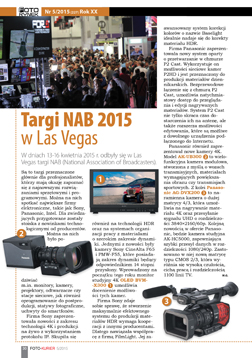 Targi NAB 2015 w Las Vegas