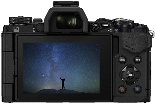 Full HD 60p, obrotowy ekran LCD, Olympus OM-D E-M5 Mark II