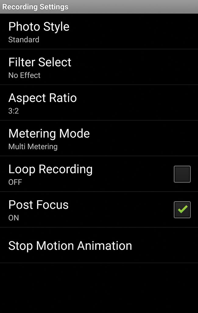 Zainstalowana na smartfonie (Sony Xperia Z3+) aplikacja Panasonic Image App umoliwia wykonywanie zdj w technologii Post Focus.