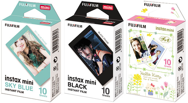 Instax mini w&nbsp;kolorowych ramkach