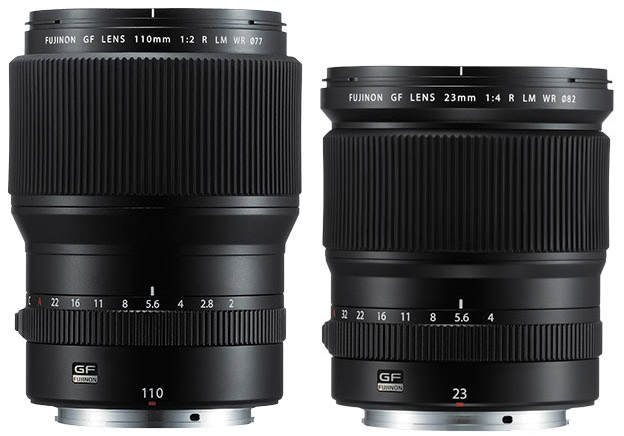 Nowe obiektywy: GF110 mm f/2 R LM WR oraz GF 23 mm f/4 R LM WR